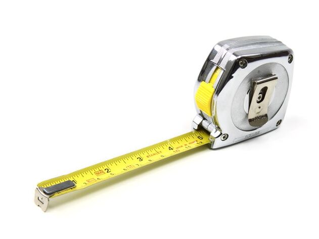 Zentimeter zur Messung des Penis vor der Vergrößerung
